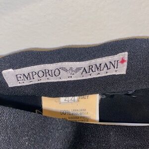 Emporio Armani Black Blazer with Subtle Logo Tag